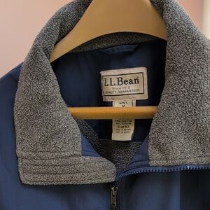 L.L. Bean Blue and Gray Lightweight Shirt Jacket